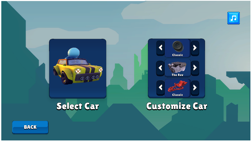 Select your car and customize it